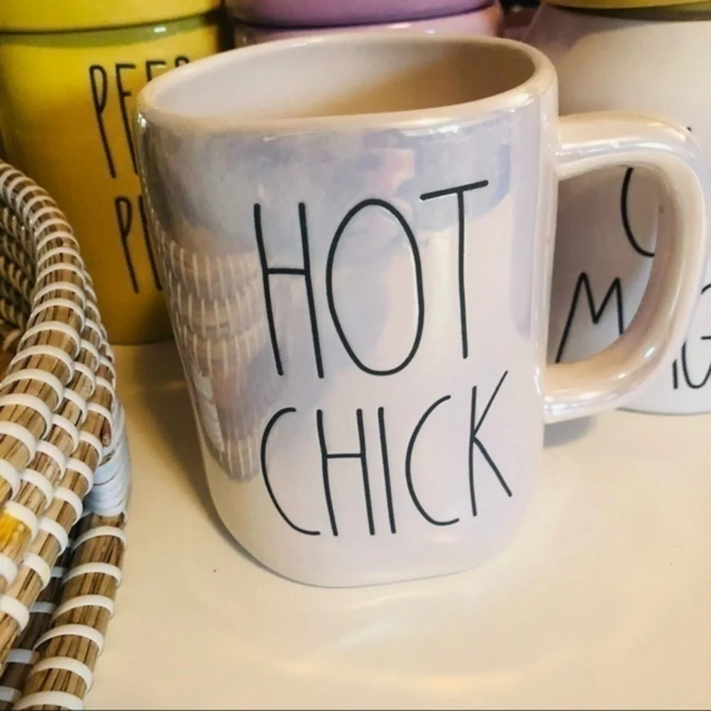 Rae Dunn “HOT CHICK” Iridescent Mug NWT